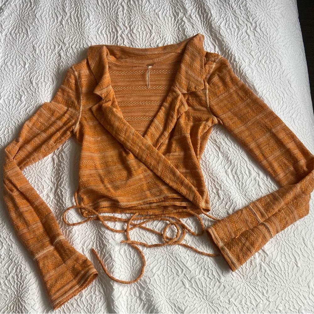 Free People cropped knitted top